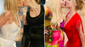 Collage de los besos públicos entre Britney Spears y Madonna. 