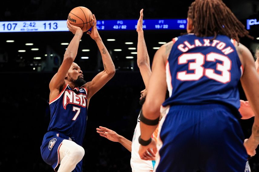 Kevin Durant terminó con 28 puntos y 10 rebotes por los Nets en la derrota contra TrailBlaizers