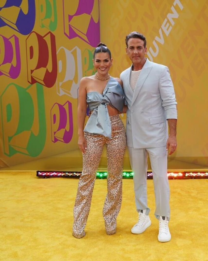 Karina banda y su esposo Carlos Ponce