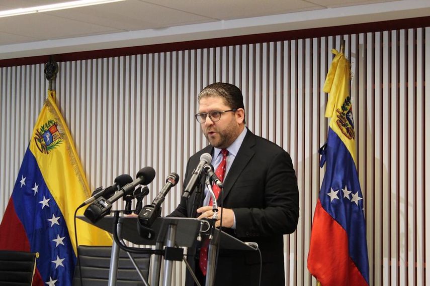 Ministro consejero de la embajada de Venezuela en EEUU, Gustavo Marcano.&nbsp;