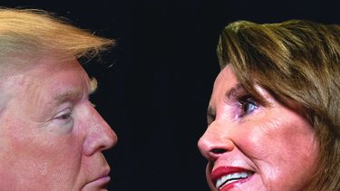 Donald Trump y Nancy Pelosi miden fuerzas. 