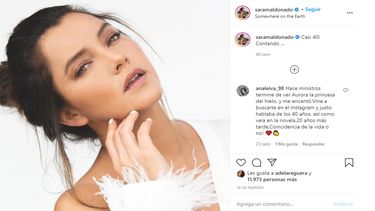 La actriz mexicana Sara Maldonado.