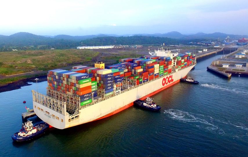 Imagen del actual canal de Panamá, que es la opción a la propuesta en Nicaragua.&nbsp;