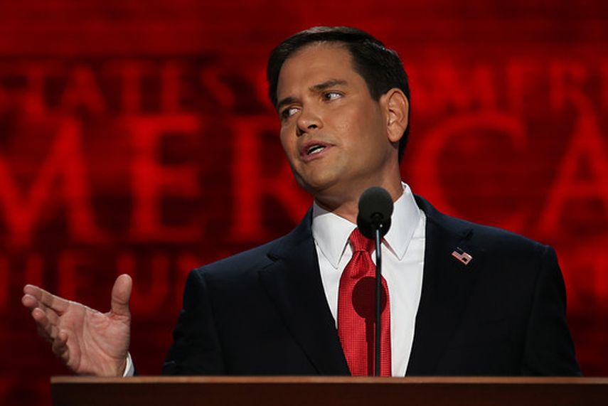 Rubio cuestionó el acercamiento entre Estados Unidos y Cuba, cuyos gobernantes se han reunidos en el marco de la VII Cumbre de las Américas en Panamá.(Cortesia)