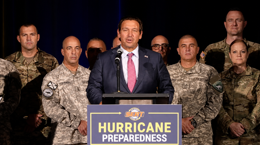 Ron de DeSantis, gobernador de Florida, anuncia la creación de CORE.&nbsp;