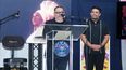 Omer Pardillo, albacea del legado de Celia Cruz, se dirige a los presentes durante el anuncio del parque en honor a la cantante.&nbsp;