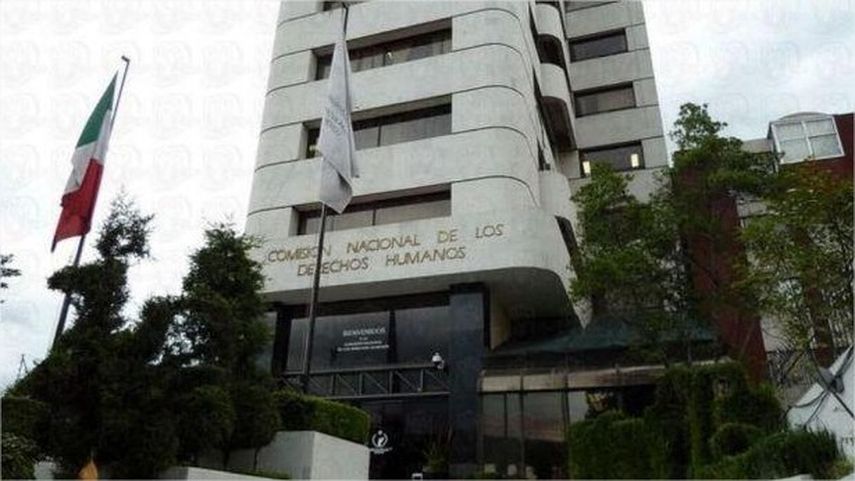 La sede de la Comisión Nacional de Derechos Humanos en México. (Foto Twitter) 