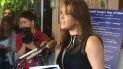 En esta foto del 15 de junio de 2016, Alicia Machado durante una conferencia de prensa realizada en un restaurante en Arlington, Virginia. En esta foto del 15 de junio de 2016, Alicia Machado durante una conferencia de prensa realizada en un restaurante en Arlington, Virginia.