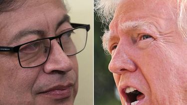 El gobernante izquierdista de Colombia, Gustavo Petro y el presidente de Estados Unidos, Donald Trump.