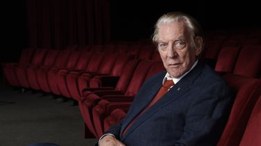 El actor Donald Sutherland en la Academia de Artes y Ciencias Cinematográficas en Beverly Hills, California, el 13 de octubre de 2017. 