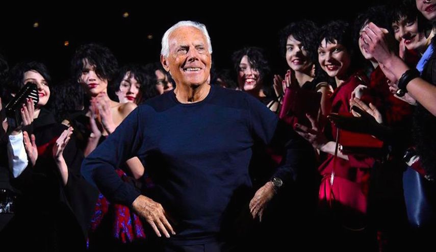 El diseñador Giorgio Armani.