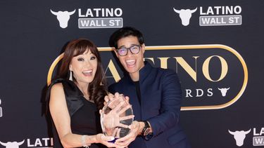 Mimy Succar y Tony Succar en los premios Latino Wall Street Awards.&nbsp;
