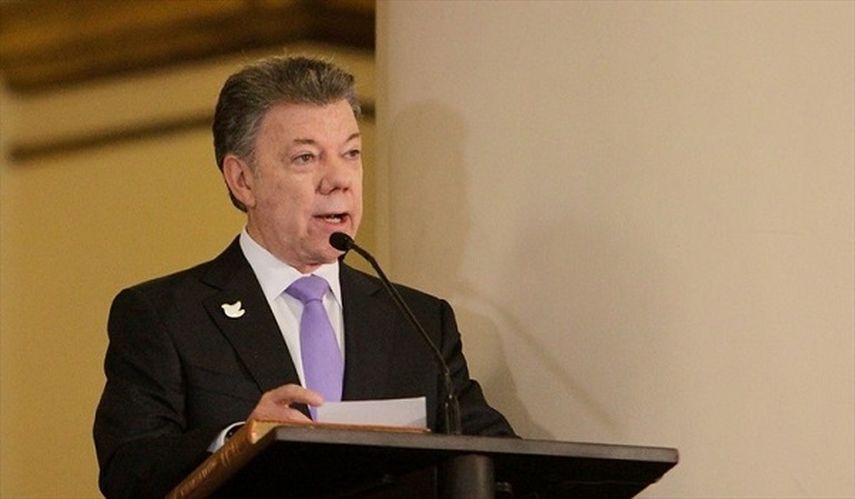 Juan Manuel Santos leyó un versículo de Isaías (TWITTER: @WRadioColombia)