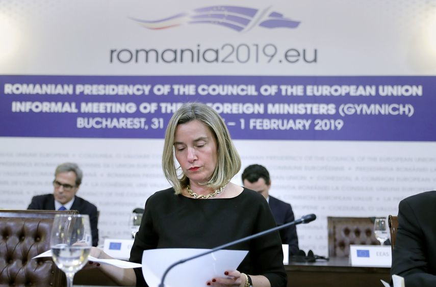 Federica Mogherini, jefa de la diplomacia comunitaria europea.