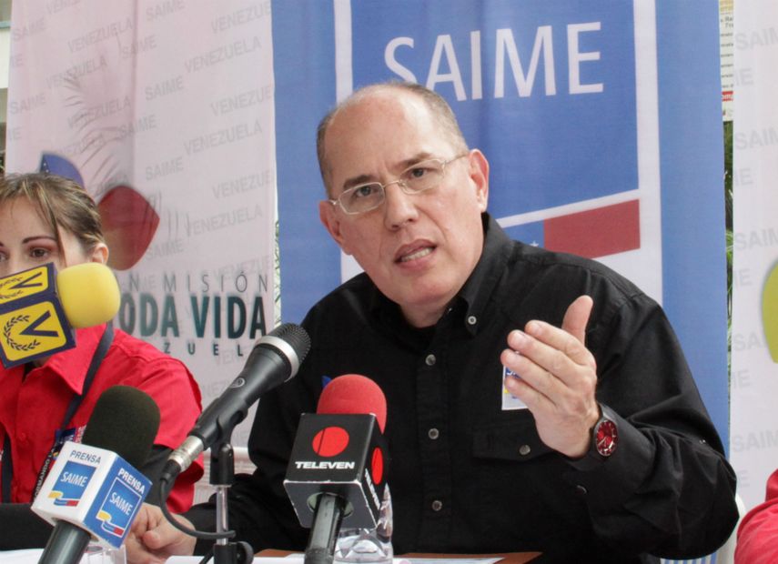 Juan Carlos Dugarte, director del Servicio Administrativo de Identificación, Migración y Extranjería (Saime) de Venezuela.