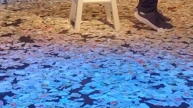 Osmel Poveda en la puesta en escena de La Catedral.