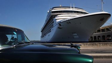 El crucero Marina de la compañía Norwegian Cruise Line Holdings Ltd., con sede en la Florida, visto en el puerto de La Habana en su primer viaje a Cuba.&nbsp;