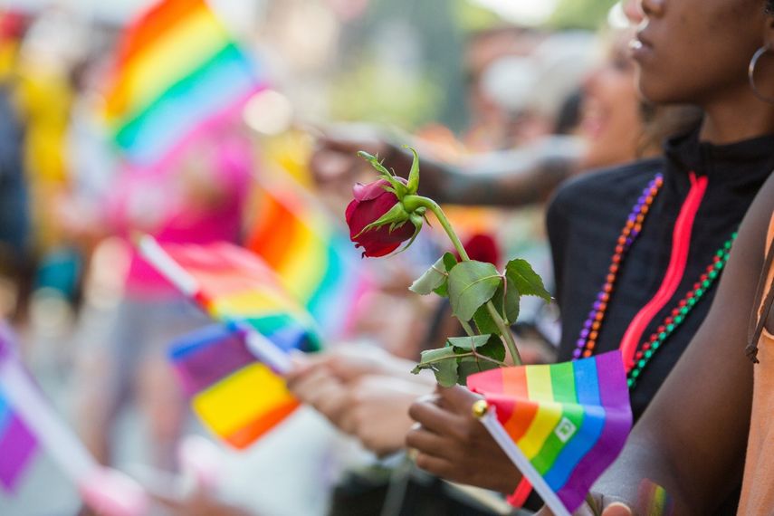 Las banderas de reivindicación de los derechos de la comunidad LGBT son un símbolo mundial de solidarización en las marchas del orgullo.&nbsp;