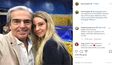 Lorenzo Lazo, viudo de la actriz mexicana Edith González, junto a su actual pareja, la artista Lourdes Pelaez.