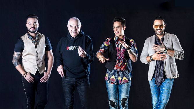 Mark Mel&eacute;ndez, Gustavo Aguado, Diego Rojas, Luis Fernando Borjas, del grupo venezolano Guaco.&nbsp;