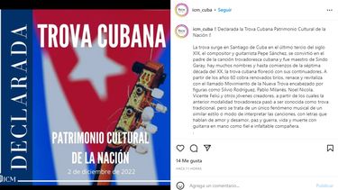 Cuba declaró este 2 de diciembre a la Nueva Trova como Patrimonio Cultural de la Nación