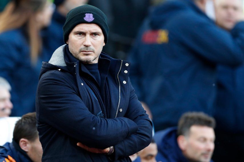 El entonces técnico de Everton Frank Lampard previo al partido contra West Ham por la Liga Premier, el sábado 21 de enero de 2023, en Londres. Lampard ha sido designado como técnico interino de Chelsea.