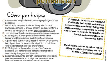 El Instituto de Previsi&oacute;n Social del Periodista organiza concurso de fotograf&iacute;a