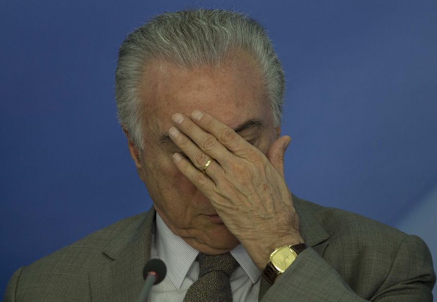 Michel Temer, presidente de Brasil.