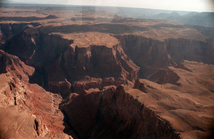 Vista aérea del Gran Cañón del Colorado, ubicado en el estado de Arizona (EEUU).&nbsp;