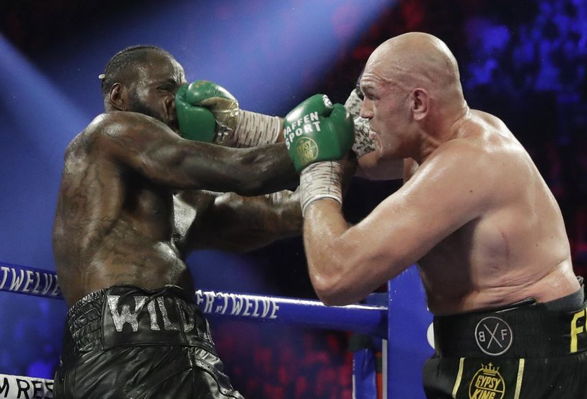 Fury y Wilder se sacan chispas en previa a pelea de pesos pesados en Las Vegas