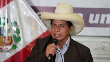 El presidente de Perú, Pedro Castillo.