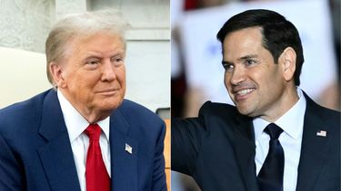 El presidente Donald Trump y el senador Marco Rubio.