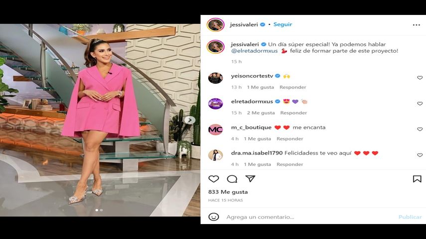 La presentadora venezolana Jessica Rodríguez.