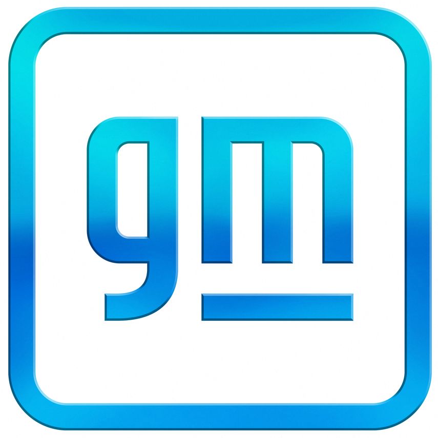 Logo del fabricante de vehículos General Motors.
