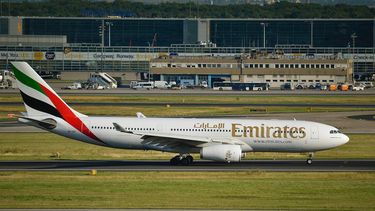 Imagen referencial a un avión de Emiratos Árabes Unidos.