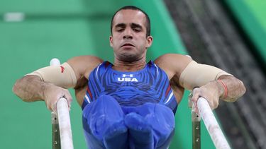 Leyva bailó en las mismas barras paralelas fijas que utilizó para ganarse la medalla de plata.&nbsp;