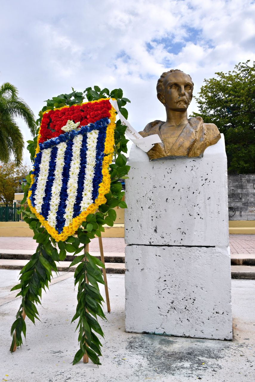 El busto del apóstol José Martí.&nbsp;