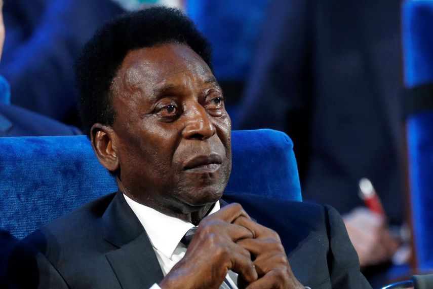 El astro brasileño del fútbol Pelé presencia el sorteo de la Copa Mundial de 2018 en Moscú, el 1 de diciembre de 2017.&nbsp;