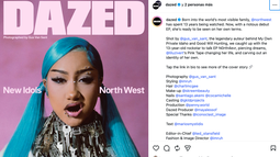 North West en la portada de la revista Dazed.