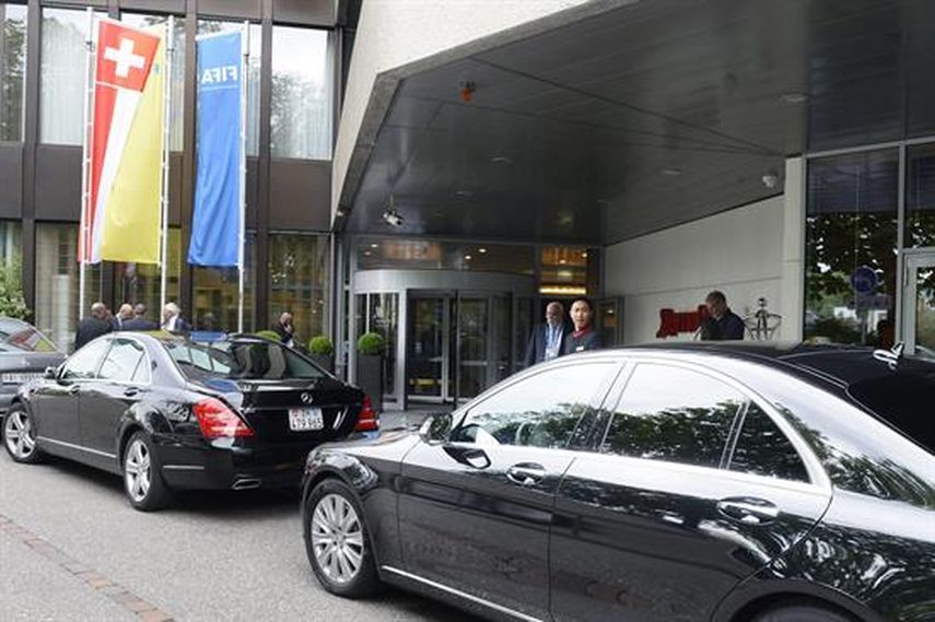 La fachada del Hotel Marriot de Zurich, donde detuvieron a los dirigentes de la FIFA. (EFE)