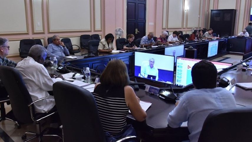 Reunión del Consejo de Ministros de Cuba.&nbsp;