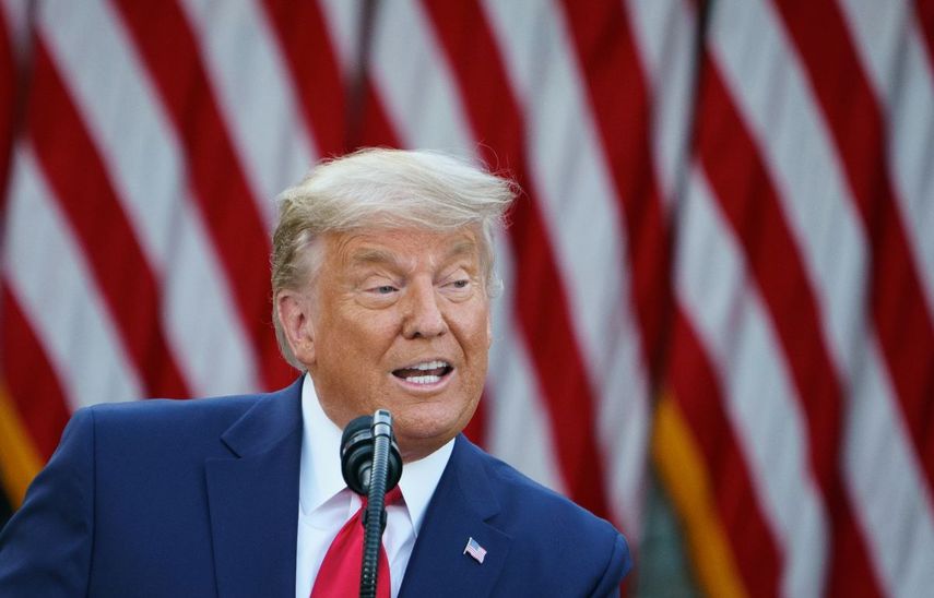 El presidente Donald Trump, en la Casa Blanca, en Washington, DC el 13 de noviembre de 2020.