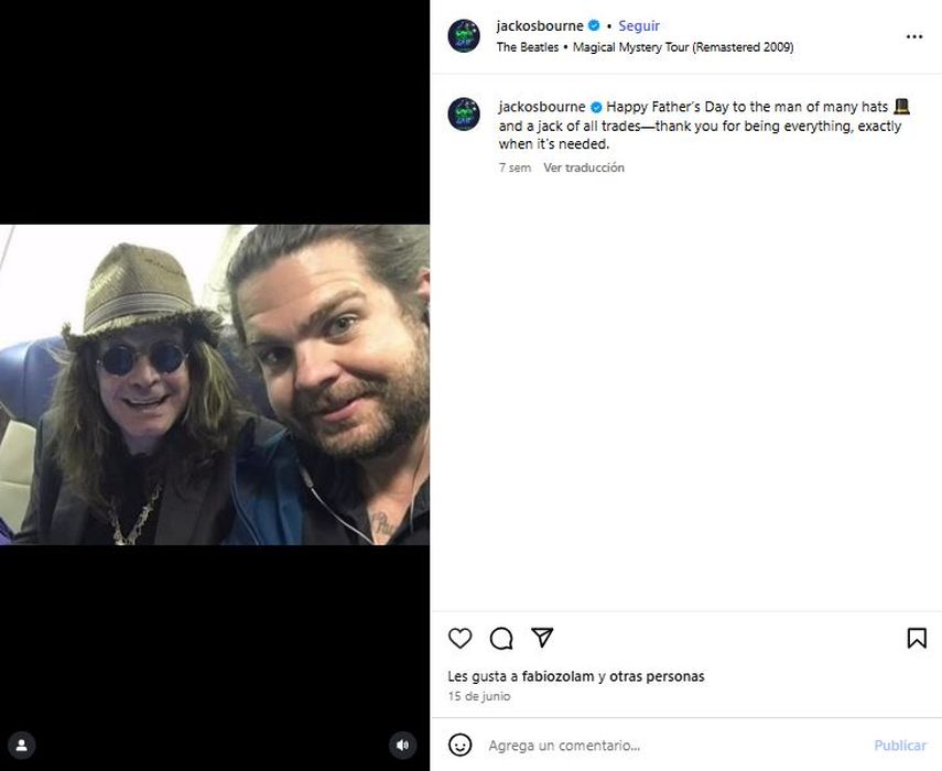 La publicación mostró también a Ozzy Osbourne en su faceta más entrañable: como abuelo de Pearl, Andy, Minnie y Maple, los hijos de Jack