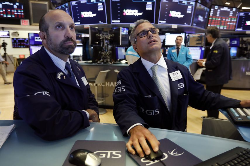 La actividad en la Bolsa de Valores de Nueva York el 13 de agosto del 2019.