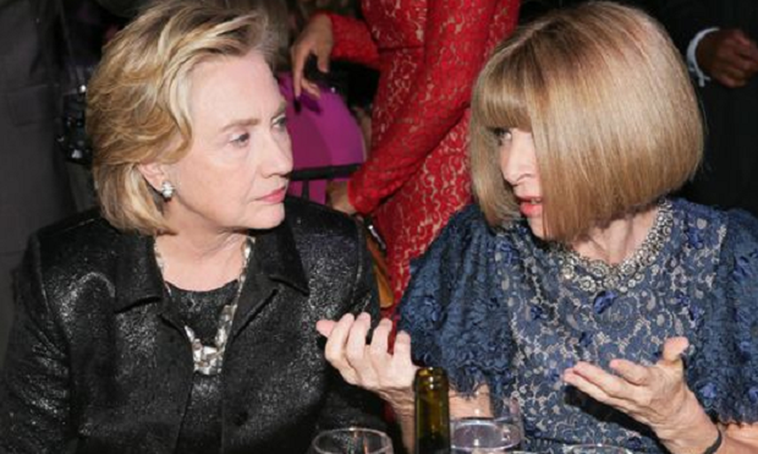 Hillary Clinton y Anna Wintour. (PINTEREST).