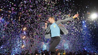 El cantante de la banda británica Coldplay, Chris Martin.