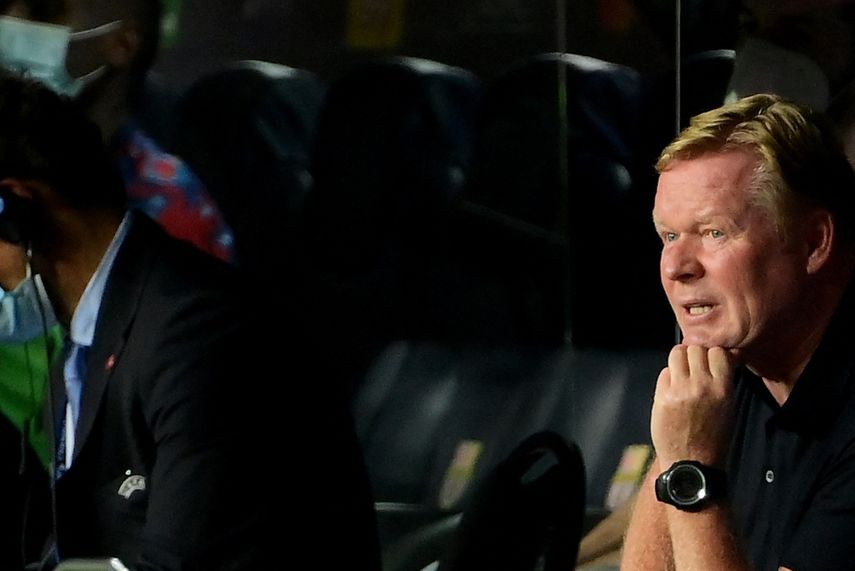 El entrenador holandés del FC Barcelona, Ronald Koeman no ha podido ser positivo en las últimas fechas