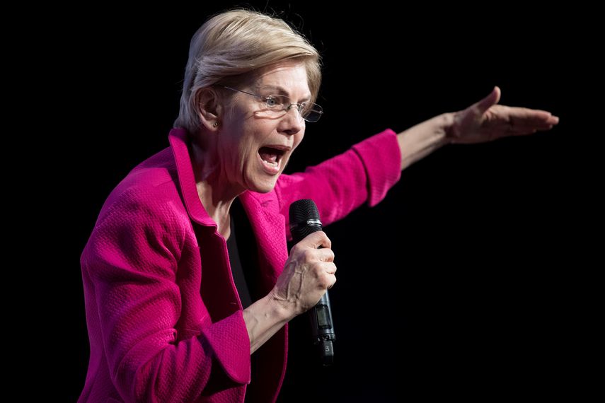 Elizabeth Warren, senadora por Massachusetts y aspirante a la candidatura presidencial demócrata en las elecciones de EE.UU. de 2020.