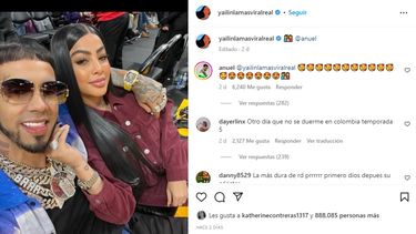 Anuel AA y Yailin.