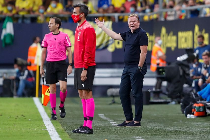 El holandés Ronald Koeman no podrá dirigir esta jornada, pues cumple suspensión al gritarle al arbitro ante el Cadiz hace una semana